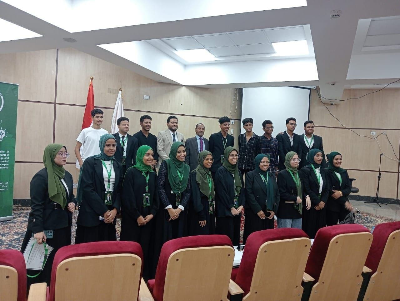 FA Model students in a formal team portrait