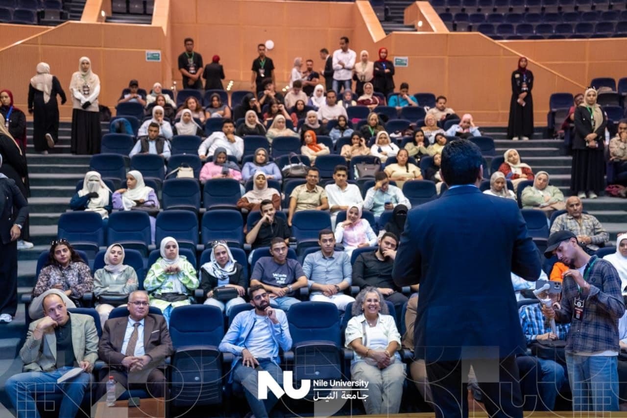 A learning session taking place in an auditorium